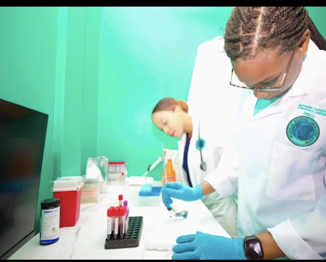 MELL laboratory professionals processing clinical specimens